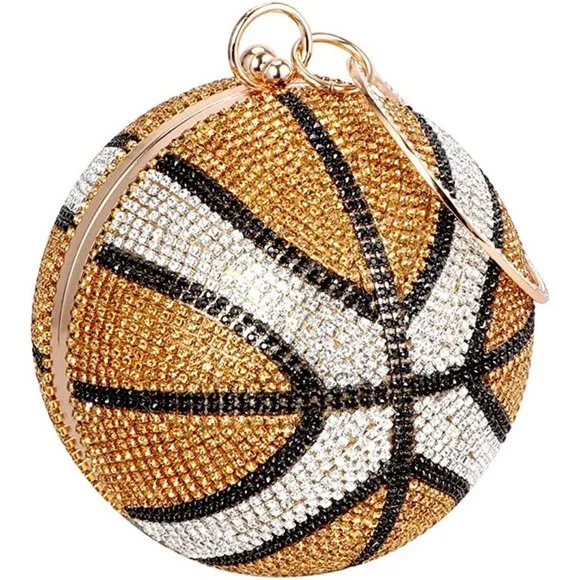 NEW BLING SWAROVSKI CRYSTAL RHINESTONE SOCCER CLUTCH HANDBAG PURSE +… - Picture 7 of 15